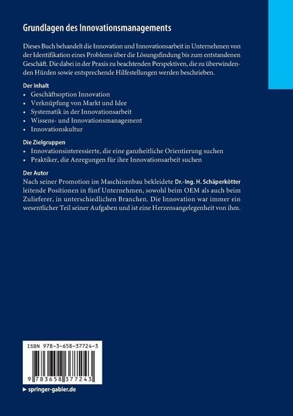 Produktbild: Grundlagen des Innovationsmanagements