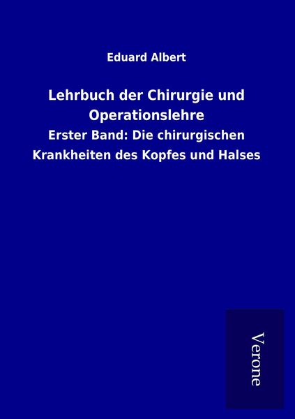 Produktbild: Lehrbuch der Chirurgie und Operationslehre