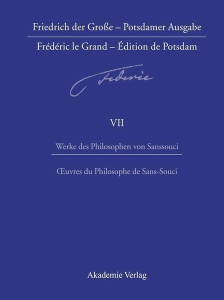 Produktbild: Werke des Philosophen von Sanssouci / Oeuvres du Philosophe de Sans-Souci
