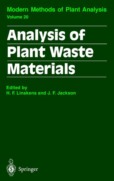 Produktbild: Analysis of Plant Waste Materials