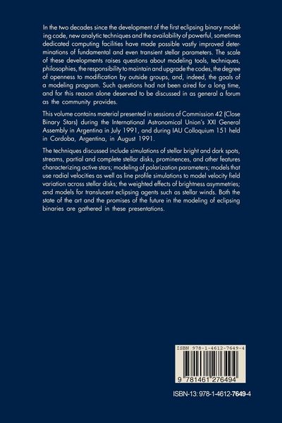 Produktbild: Light Curve Modeling of Eclipsing Binary Stars