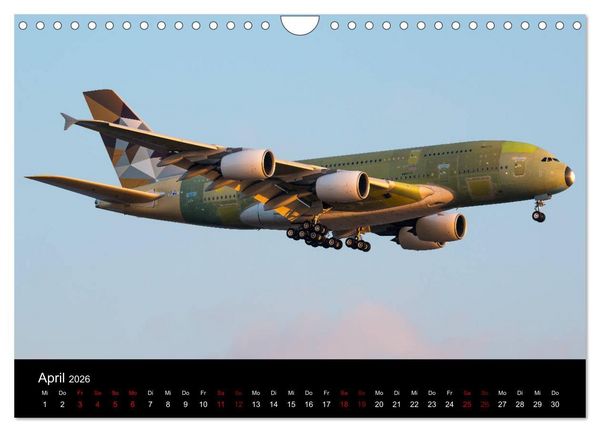 Produktbild: Leidenschaft Flugzeuge (Wandkalender 2026 DIN A4 quer), CALVENDO Monatskalender