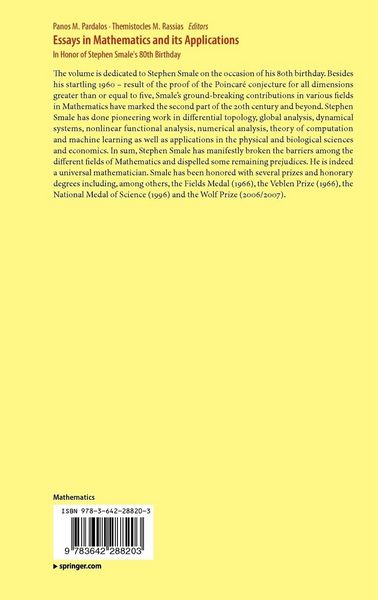 Produktbild: Essays in Mathematics and its Applications