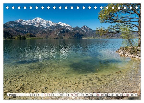 Produktbild: Bayerns sch&ouml;nste Seen (Tischkalender 2026 DIN A5 quer), CALVENDO Monatskalender