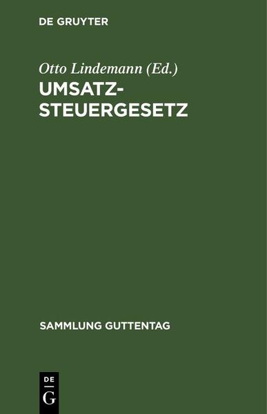 Produktbild: Umsatzsteuergesetz