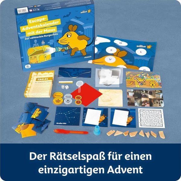 Produktbild: FRANZIS 67211 - Die Maus Escape-Adventskalender mit der Maus. F&uuml;r Kinder ab 7 Jahren.