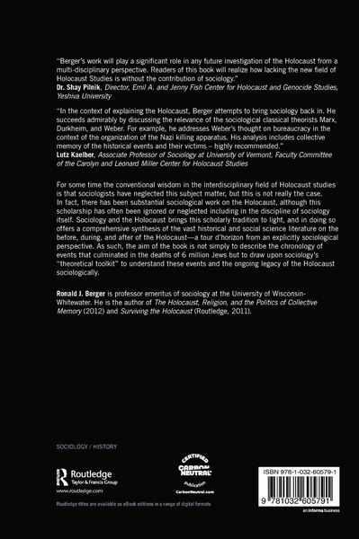 Produktbild: Sociology and the Holocaust