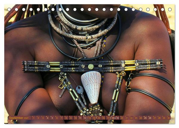 Produktbild: Himba - Der Schmuck der sch&ouml;nen Frauen (Tischkalender 2027 DIN A5 quer), CALVENDO Monatskalender