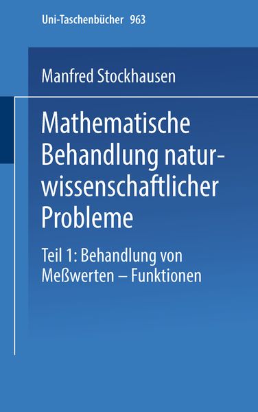 Produktbild: Mathematische Behandlung naturwissenschaftlicher Probleme