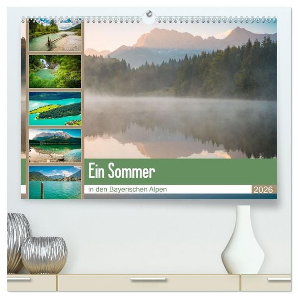 Produktbild: Ein Sommer in den Bayerischen Alpen (hochwertiger Premium Wandkalender 2026 DIN A2 quer), Kunstdruck in Hochglanz