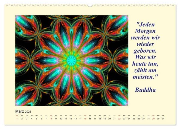 Produktbild: Meditation - Asiatische Weisheiten (Wandkalender 2026 DIN A2 quer), CALVENDO Monatskalender