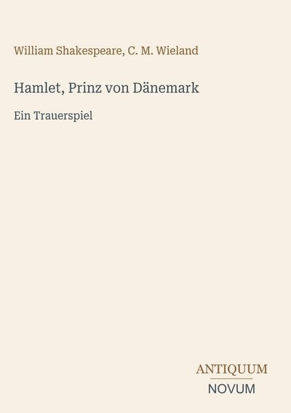 Produktbild: Hamlet, Prinz von D&auml;nemark