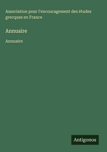 Produktbild: Annuaire