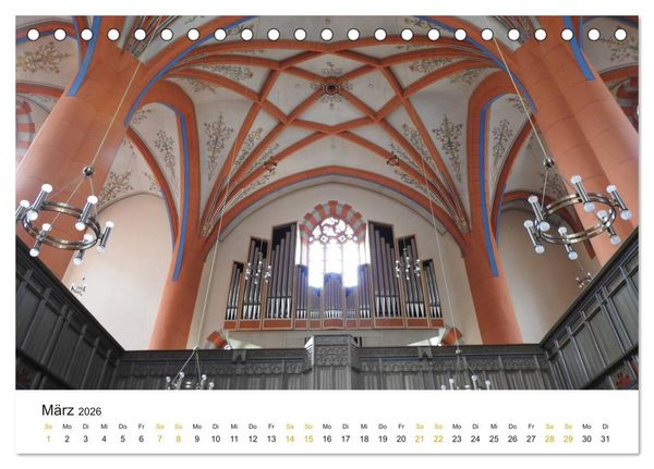 Produktbild: Fantastische Welt der Orgeln (Tischkalender 2026 DIN A5 quer), CALVENDO Monatskalender