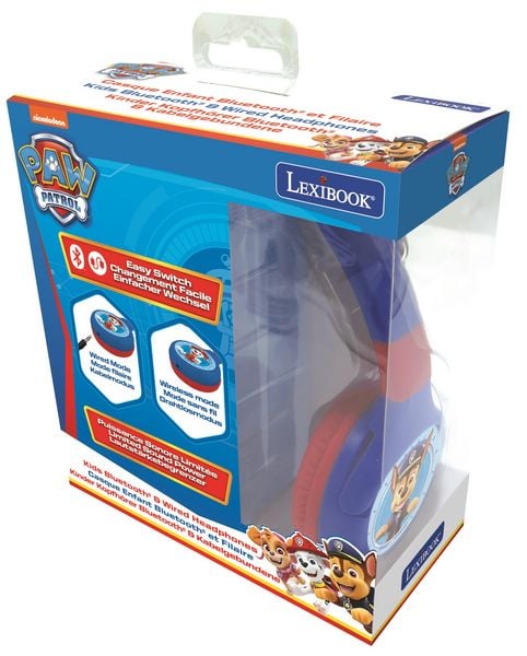 Produktbild: Paw Patrol 2 in 1 Bluetooth&reg; und kabelgebundener Kopfh&ouml;rer