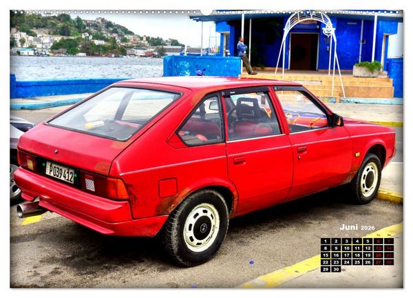 Produktbild: Moskwitsch-2141 - Ein russischer Oldtimer in Kuba (hochwertiger Premium Wandkalender 2026 DIN A2 quer), Kunstdruck in Hochglanz