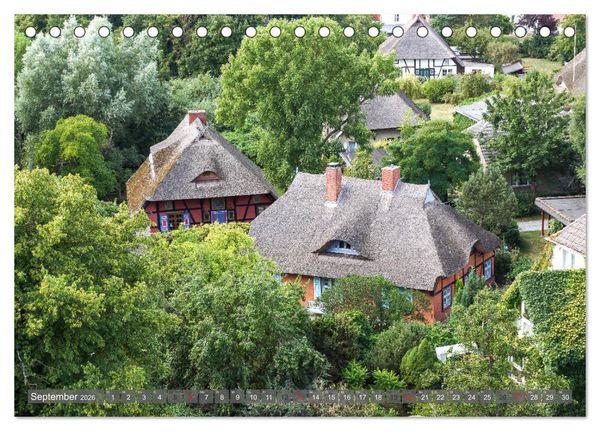 Produktbild: Fischland Dar&szlig; Zingst - wie gemalt (Tischkalender 2026 DIN A5 quer), CALVENDO Monatskalender