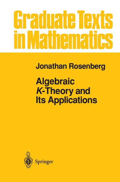 Produktbild: Algebraic K-Theory and Its Applications