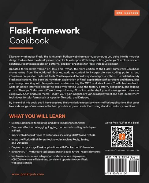 Produktbild: Flask Framework Cookbook - Third Edition