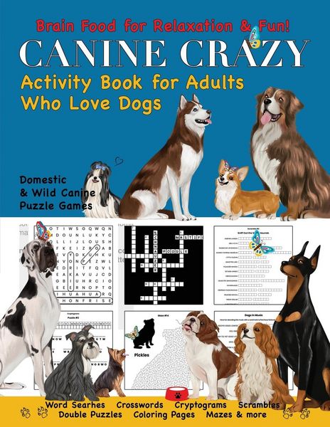 Produktbild: Canine Crazy Activity Book for Adults Who Love Dogs