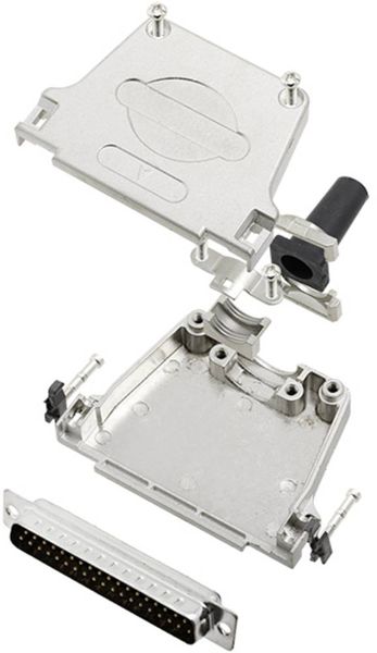 TRU COMPONENTS TCDTZF37DMPK 7709224 D-SUB Stiftleisten-Set 180° Polzahl: 37 Lötkelch 1St.