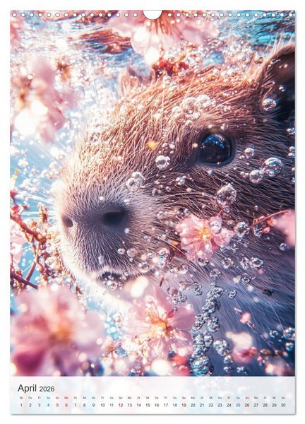 Produktbild: Capybara und Gem&uuml;tlichkeit (Wandkalender 2026 DIN A3 hoch), CALVENDO Monatskalender