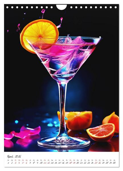 Produktbild: Mixology Meisterwerke (Wandkalender 2026 DIN A4 hoch), CALVENDO Monatskalender