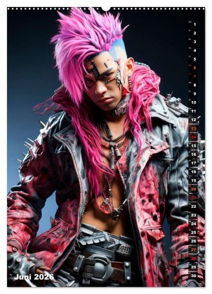 Produktbild: CYBERPUNK Urcoole Typen (Wandkalender 2026 DIN A2 hoch), CALVENDO Monatskalender