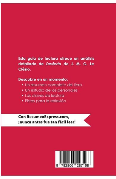 Produktbild: Desierto de J. M. G. Le Cl&eacute;zio (Gu&iacute;a de lectura)