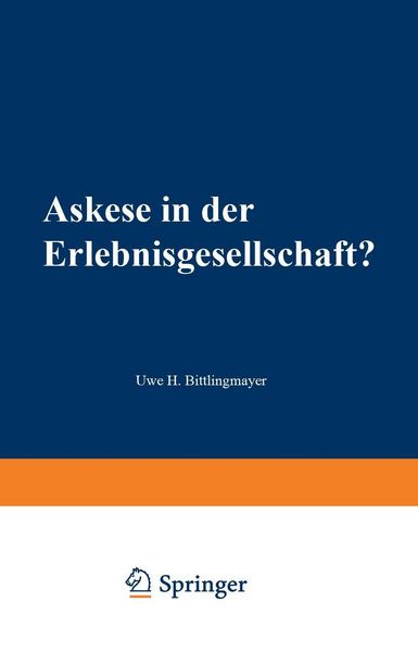 Produktbild: Askese in der Erlebnisgesellschaft?