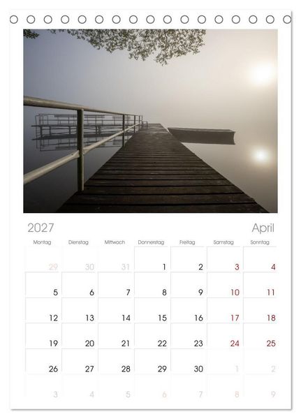 Produktbild: Tischplaner 2027 - Lychen - zwischen Wald und Seen (A5 Tischkalender zum Aufstellen) CALVENDO
