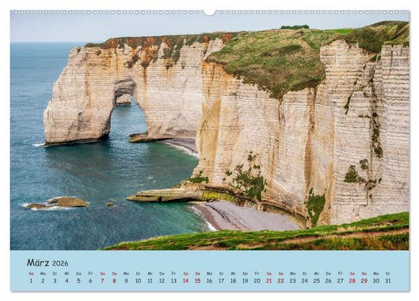 Produktbild: Unterwegs in der Normandie (Wandkalender 2026 DIN A2 quer), CALVENDO Monatskalender