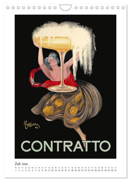 Produktbild: Leonetto Cappiello - Das goldene Zeitalter der Werbekunst (Wandkalender 2026 DIN A4 hoch), CALVENDO Monatskalender