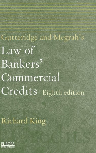 Produktbild: Gutteridge and Megrah's Law of Bankers' Commercial Credits