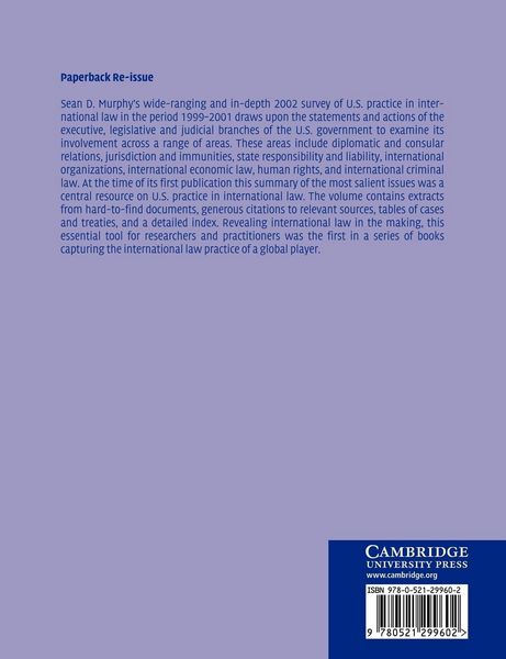 Produktbild: United States Practice in International Law