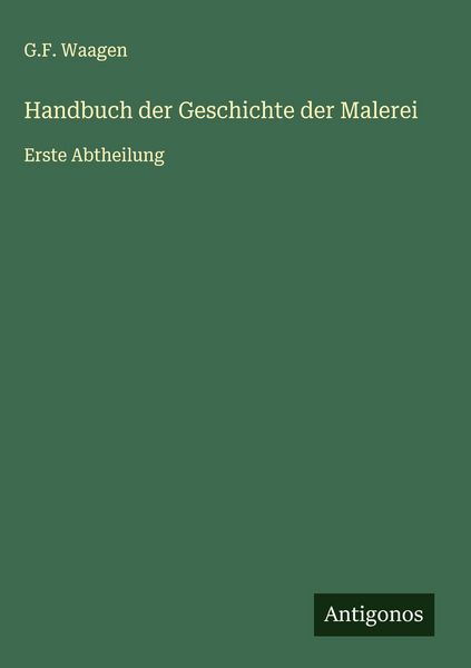 Produktbild: Handbuch der Geschichte der Malerei