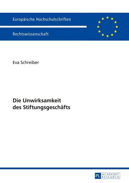 Produktbild: Die Unwirksamkeit des Stiftungsgesch&auml;fts