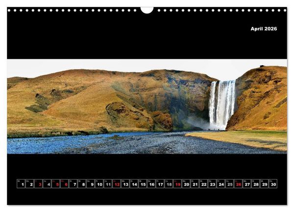 Produktbild: Island 2026 Landschaftspanoramen (Wandkalender 2026 DIN A3 quer), CALVENDO Monatskalender