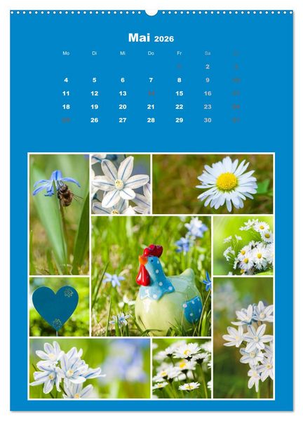 Produktbild: Der kunterbunte Collagen Kalender (hochwertiger Premium Wandkalender 2026 DIN A2 hoch), Kunstdruck in Hochglanz