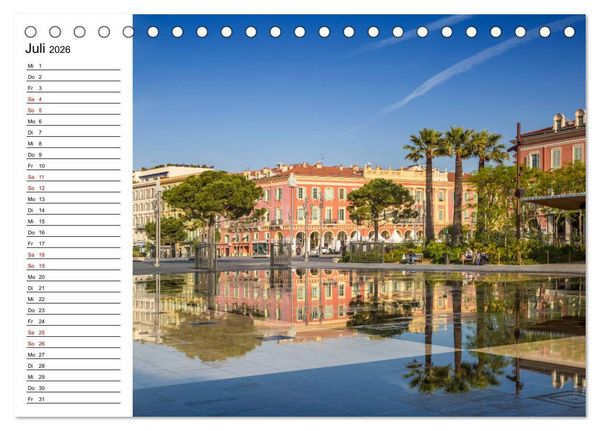 Produktbild: C&Ocirc;TE D&rsquo;AZUR Bezaubernde Orte (Tischkalender 2026 DIN A5 quer), CALVENDO Monatskalender
