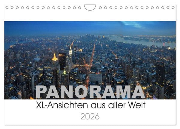 Produktbild: Panorama. XL-Ansichten aus aller Welt (Wandkalender 2026 DIN A4 quer), CALVENDO Monatskalender