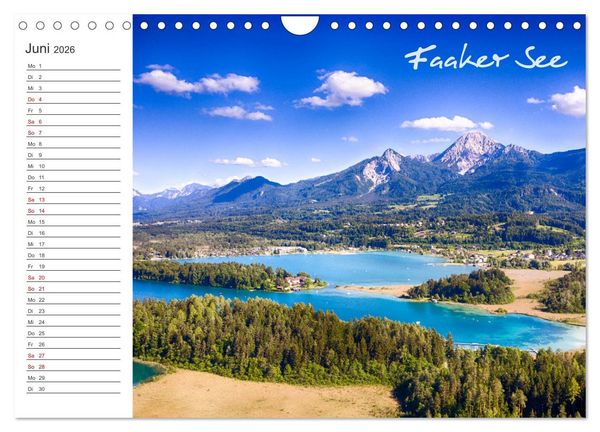 Produktbild: Wundersch&ouml;nes K&auml;rnten. Landschaft und Seen. (Wandkalender 2026 DIN A4 quer), CALVENDO Monatskalender