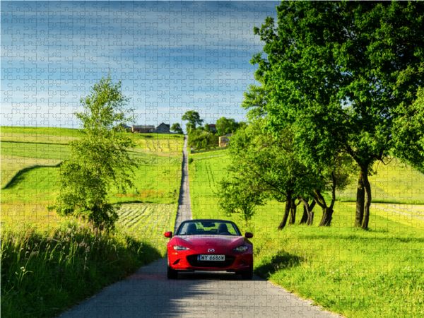 Produktbild: CALVENDO Puzzle Mazda MX-5, Jura, Polen | 1000 Teile Lege-Gr&ouml;&szlig;e 64x48cm Foto-Puzzle f&uuml;r gl&uuml;ckliche Stunden