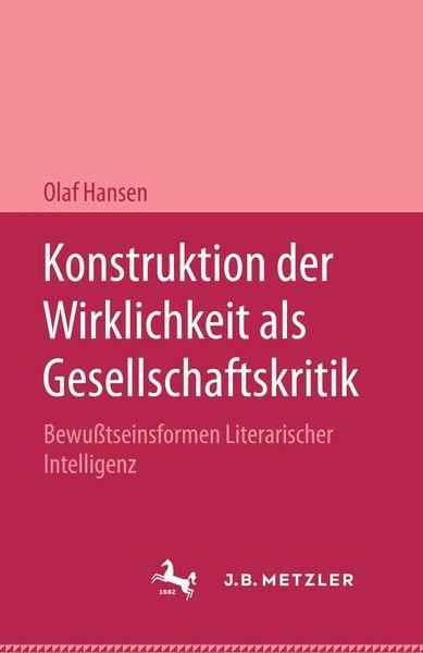 Produktbild: Konstruktion der Wirklichkeit als Gesellschaftsritik