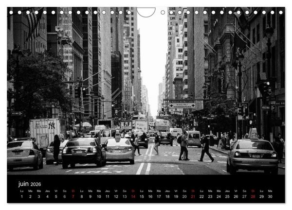 Produktbild: New York en noir et blanc (Calendrier mural 2026 DIN A4 vertical), CALVENDO calendrier mensuel