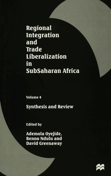 Produktbild: Regional Integration and Trade Liberalization in SubSaharan Africa