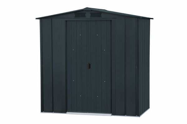 Produktbild: Metall Ger&auml;tehaus 202x123 Gartenhaus Schiebet&uuml;r