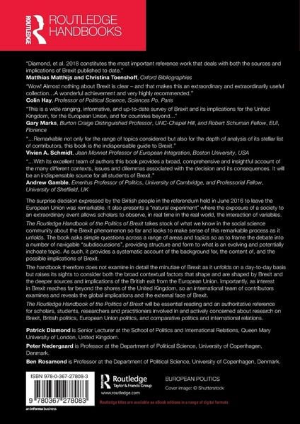 Produktbild: The Routledge Handbook of the Politics of Brexit