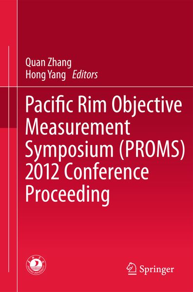Produktbild: Pacific Rim Objective Measurement Symposium (PROMS) 2012 Conference Proceeding