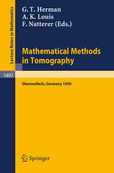 Produktbild: Mathematical Methods in Tomography